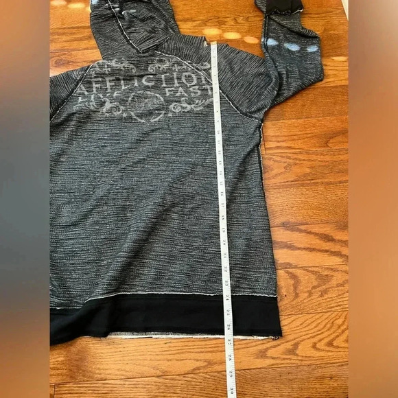 Vintage Y2k Grunge Affliction Reversible Hoodie Sz M - Picture 14 of 14